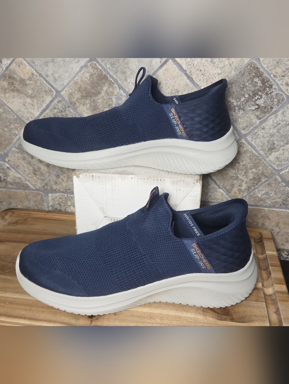 Skechers Ultra Flex 3.0 Smooth Step Slip-Ins Hands Free Mens Size 8 M 232450 Blu